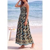 image:imagePRETTYGARDEN Summer Dresses for Women 2026 Casual Spaghetti Strap Beach Long Sundresses Boho Floral Smocked Maxi Flowy DressBlack