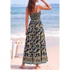 image:imagePRETTYGARDEN Summer Dresses for Women 2026 Casual Spaghetti Strap Beach Long Sundresses Boho Floral Smocked Maxi Flowy DressBlack