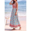image:imagePRETTYGARDEN Summer Dresses for Women 2026 Casual Spaghetti Strap Beach Long Sundresses Boho Floral Smocked Maxi Flowy DressLight Blue
