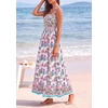 image:imagePRETTYGARDEN Summer Dresses for Women 2026 Casual Spaghetti Strap Beach Long Sundresses Boho Floral Smocked Maxi Flowy DressPink