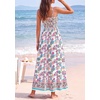 image:imagePRETTYGARDEN Summer Dresses for Women 2026 Casual Spaghetti Strap Beach Long Sundresses Boho Floral Smocked Maxi Flowy DressPink