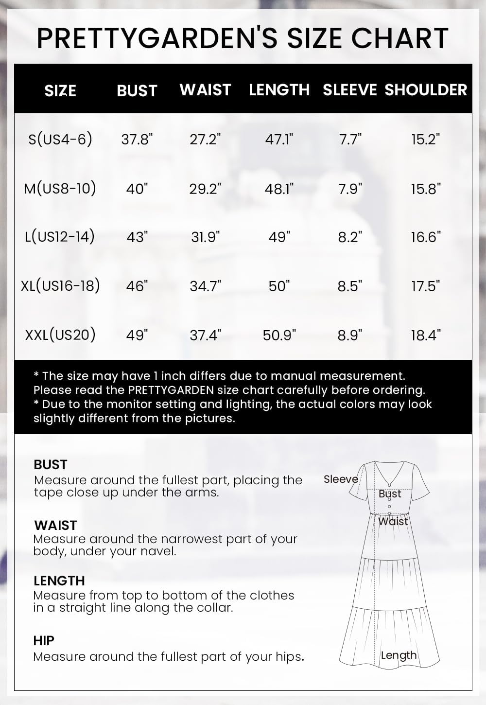 image:imagePRETTYGARDEN Floral Dress for Women 2026 Summer Casual Short Sleeve Maxi Dresses V Neck Tiered Flowy Boho Beach SundressPrint Multicolored
