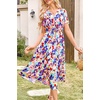 image:imagePRETTYGARDEN Floral Dress for Women 2026 Summer Casual Short Sleeve Maxi Dresses V Neck Tiered Flowy Boho Beach SundressPrint Multicolored