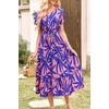image:imagePRETTYGARDEN Floral Dress for Women 2026 Summer Casual Short Sleeve Maxi Dresses V Neck Tiered Flowy Boho Beach SundressPrint Pink Purple