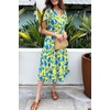 image:imagePRETTYGARDEN Floral Dress for Women 2026 Summer Casual Short Sleeve Maxi Dresses V Neck Tiered Flowy Boho Beach SundressYellow Blue Floral