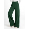 image:imagePRETTYGARDEN Womens Wide Leg Work Dress Pants Trousers  Palazzo Pant with Pockets Lightweight Flowy High Elastic Waistband Office Wear Business Casual Outfits Fashion ClothingDark Green