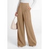 image:imagePRETTYGARDEN Womens Wide Leg Work Dress Pants Trousers  Palazzo Pant with Pockets Lightweight Flowy High Elastic Waistband Office Wear Business Casual Outfits Fashion ClothingKhaki