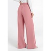 image:imagePRETTYGARDEN Womens Wide Leg Work Dress Pants Trousers  Palazzo Pant with Pockets Lightweight Flowy High Elastic Waistband Office Wear Business Casual Outfits Fashion ClothingPink