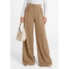 image:imagePRETTYGARDEN Womens Wide Leg Work Dress Pants Trousers  Palazzo Pant with Pockets Lightweight Flowy High Elastic Waistband Office Wear Business Casual Outfits Fashion ClothingKhaki