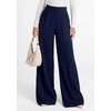image:imagePRETTYGARDEN Womens Wide Leg Work Dress Pants Trousers  Palazzo Pant with Pockets Lightweight Flowy High Elastic Waistband Office Wear Business Casual Outfits Fashion ClothingNavy Blue