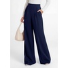 image:imagePRETTYGARDEN Womens Wide Leg Work Dress Pants Trousers  Palazzo Pant with Pockets Lightweight Flowy High Elastic Waistband Office Wear Business Casual Outfits Fashion ClothingNavy Blue