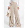 image:imagePRETTYGARDEN Womens Wide Leg Work Dress Pants Trousers  Palazzo Pant with Pockets Lightweight Flowy High Elastic Waistband Office Wear Business Casual Outfits Fashion ClothingBeige