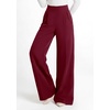 image:imagePRETTYGARDEN Womens Wide Leg Work Dress Pants Trousers  Palazzo Pant with Pockets Lightweight Flowy High Elastic Waistband Office Wear Business Casual Outfits Fashion ClothingBurgundy
