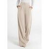 image:imagePRETTYGARDEN Womens Wide Leg Work Dress Pants Trousers  Palazzo Pant with Pockets Lightweight Flowy High Elastic Waistband Office Wear Business Casual Outfits Fashion ClothingBeige