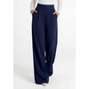 image:imagePRETTYGARDEN Womens Wide Leg Work Dress Pants Trousers  Palazzo Pant with Pockets Lightweight Flowy High Elastic Waistband Office Wear Business Casual Outfits Fashion ClothingNavy Blue