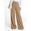 image:imagePRETTYGARDEN Womens Wide Leg Work Dress Pants Trousers  Palazzo Pant with Pockets Lightweight Flowy High Elastic Waistband Office Wear Business Casual Outfits Fashion ClothingKhaki