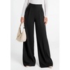 image:imagePRETTYGARDEN Womens Wide Leg Work Dress Pants Trousers  Palazzo Pant with Pockets Lightweight Flowy High Elastic Waistband Office Wear Business Casual Outfits Fashion ClothingBlack