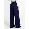 image:imagePRETTYGARDEN Womens Wide Leg Work Dress Pants Trousers  Palazzo Pant with Pockets Lightweight Flowy High Elastic Waistband Office Wear Business Casual Outfits Fashion ClothingNavy Blue