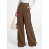 image:imagePRETTYGARDEN Womens Wide Leg Work Dress Pants Trousers  Palazzo Pant with Pockets Lightweight Flowy High Elastic Waistband Office Wear Business Casual Outfits Fashion ClothingBrown