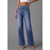 image:imagePRETTYGARDEN High Waisted Wide Leg Jeans for Women 2026 Trendy Baggy Straight Leg Stretchy Summer Denim Pants with PocketsDark Blue