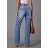 image:imagePRETTYGARDEN High Waisted Wide Leg Jeans for Women 2026 Trendy Baggy Straight Leg Stretchy Summer Denim Pants with PocketsDusk Blue
