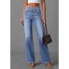 image:imagePRETTYGARDEN High Waisted Wide Leg Jeans for Women 2026 Trendy Baggy Straight Leg Stretchy Summer Denim Pants with PocketsDusk Blue