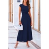 image:imagePRETTYGARDEN Two Piece Skirt Set for Women 2026 Summer Spring Dressy Casual Knit Travel Vacation Matching Lounge OutfitsDark Blue