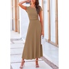 image:imagePRETTYGARDEN Two Piece Skirt Set for Women 2026 Summer Spring Dressy Casual Knit Travel Vacation Matching Lounge OutfitsLight Brown