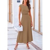 image:imagePRETTYGARDEN Two Piece Skirt Set for Women 2026 Summer Spring Dressy Casual Knit Travel Vacation Matching Lounge OutfitsLight Brown