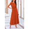 image:imagePRETTYGARDEN Two Piece Skirt Set for Women 2026 Summer Spring Dressy Casual Knit Travel Vacation Matching Lounge OutfitsOrange