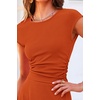 image:imagePRETTYGARDEN Two Piece Skirt Set for Women 2026 Summer Spring Dressy Casual Knit Travel Vacation Matching Lounge OutfitsOrange