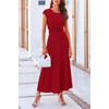 image:imagePRETTYGARDEN Two Piece Skirt Set for Women 2026 Summer Spring Dressy Casual Knit Travel Vacation Matching Lounge OutfitsRed