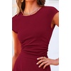 image:imagePRETTYGARDEN Two Piece Skirt Set for Women 2026 Summer Spring Dressy Casual Knit Travel Vacation Matching Lounge OutfitsWine Red