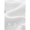 image:imagePRETTYGARDEN Long Sleeve T Shirts for Women Tops Casual  Stretchy Ribbed Knit Lace Trim Square Neck Slim Fit Tees Fall Winter Fashion Layering Clothes for Going Out amp Date NightWhite