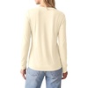 image:imagePRETTYGARDEN Long Sleeve Tshirts Shirts for Women Clothing  Soft Comfy Cotton Tees Loose Fitting Tops Crew Neck Underscrubs Basic Fall Clothes for Daily Wear amp Casual OutingsBeige