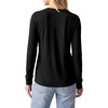 image:imagePRETTYGARDEN Long Sleeve Tshirts Shirts for Women Clothing  Soft Comfy Cotton Tees Loose Fitting Tops Crew Neck Underscrubs Basic Fall Clothes for Daily Wear amp Casual OutingsBlack