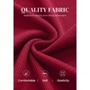 image:imagePRETTYGARDEN Womens Bell Long Sleeve Shirts Going Out Tops  Soft Stretchy Ribbed Knit Square Neck Slim Fit Y2K Clothes Trendy Side Ruched Layering Tee for Casual Fall amp Winter WearBurgundy