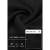 image:imagePRETTYGARDEN Womens Long Sleeve V Neck Fitted Shirts  Going Out Tops Basic Tees Lace Trim Neckline Soft Stretchy Ribbed Knit Y2K Fall Outfits Layering Winter ClothingBlack
