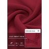 image:imagePRETTYGARDEN Womens Long Sleeve V Neck Fitted Shirts  Going Out Tops Basic Tees Lace Trim Neckline Soft Stretchy Ribbed Knit Y2K Fall Outfits Layering Winter ClothingBurgundy