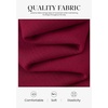 image:imagePRETTYGARDEN Womens V Neck Long Sleeve Bodysuits Tops  Slim Fitted Body Suits Soft Stretchy Basic Tees Shirts Casual Wear Fall Going Out Outfits Winter Layering ClothingBurgundy