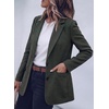 image:imagePRETTYGARDEN Fall Blazers for Women Business Casual  Long Sleeve Plaid Houndstooth Notch Lapel Pockets Oversized Blazer Outerwear Trendy Suit Jackets 2026 Winter Work OutfitsPlaid Green