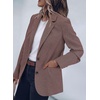 image:imagePRETTYGARDEN Fall Blazers for Women Business Casual  Long Sleeve Plaid Houndstooth Notch Lapel Pockets Oversized Blazer Outerwear Trendy Suit Jackets 2026 Winter Work OutfitsPlaid Pink