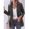 image:imagePRETTYGARDEN Fall Blazers for Women Business Casual  Long Sleeve Plaid Houndstooth Notch Lapel Pockets Oversized Blazer Outerwear Trendy Suit Jackets 2026 Winter Work OutfitsPlaid Green