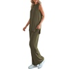 image:imagePRETTYGARDEN 2 Piece Lounge Sets for Women Summer Airport Travel Outfit 2026 Casual Matching Spring Clothes Track Sweat SuitsArmy Green