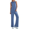image:imagePRETTYGARDEN 2 Piece Lounge Sets for Women Summer Airport Travel Outfit 2026 Casual Matching Spring Clothes Track Sweat SuitsBlue