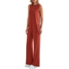 image:imagePRETTYGARDEN 2 Piece Lounge Sets for Women Summer Airport Travel Outfit 2026 Casual Matching Spring Clothes Track Sweat SuitsBrick Red