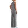 image:imagePRETTYGARDEN 2 Piece Lounge Sets for Women Summer Airport Travel Outfit 2026 Casual Matching Spring Clothes Track Sweat SuitsDark Grey