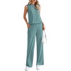 image:imagePRETTYGARDEN 2 Piece Lounge Sets for Women Summer Airport Travel Outfit 2026 Casual Matching Spring Clothes Track Sweat SuitsFruit Green