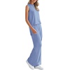 image:imagePRETTYGARDEN 2 Piece Lounge Sets for Women Summer Airport Travel Outfit 2026 Casual Matching Spring Clothes Track Sweat SuitsGrey Blue