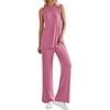 image:imagePRETTYGARDEN 2 Piece Lounge Sets for Women Summer Airport Travel Outfit 2026 Casual Matching Spring Clothes Track Sweat SuitsPink